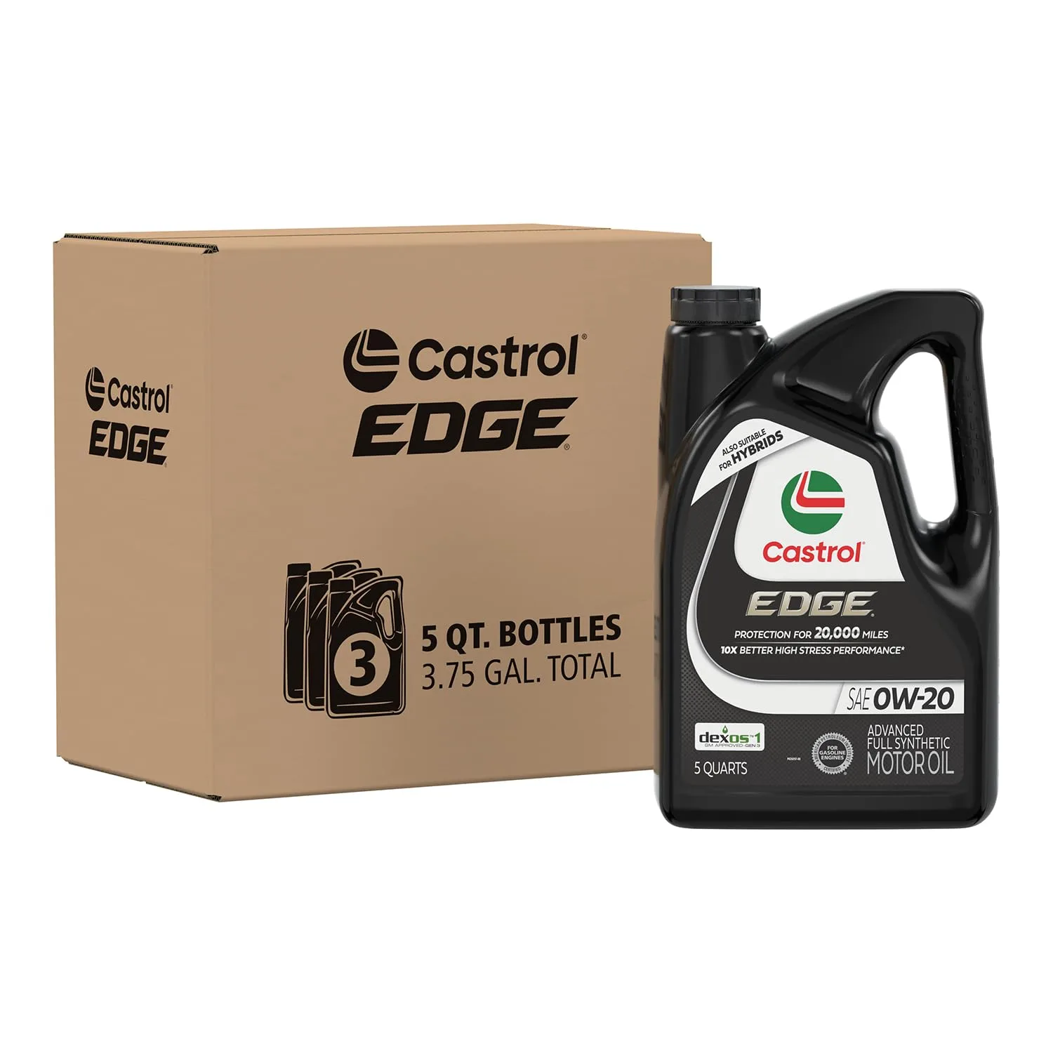Castrol EDGE Advanced Full Synthetic Motor Oil 0W-20