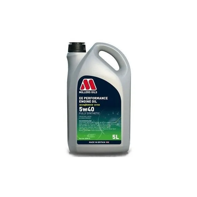 Millers Oils EE Performance Full Synthetic Motor Oil 5W-40 image 2