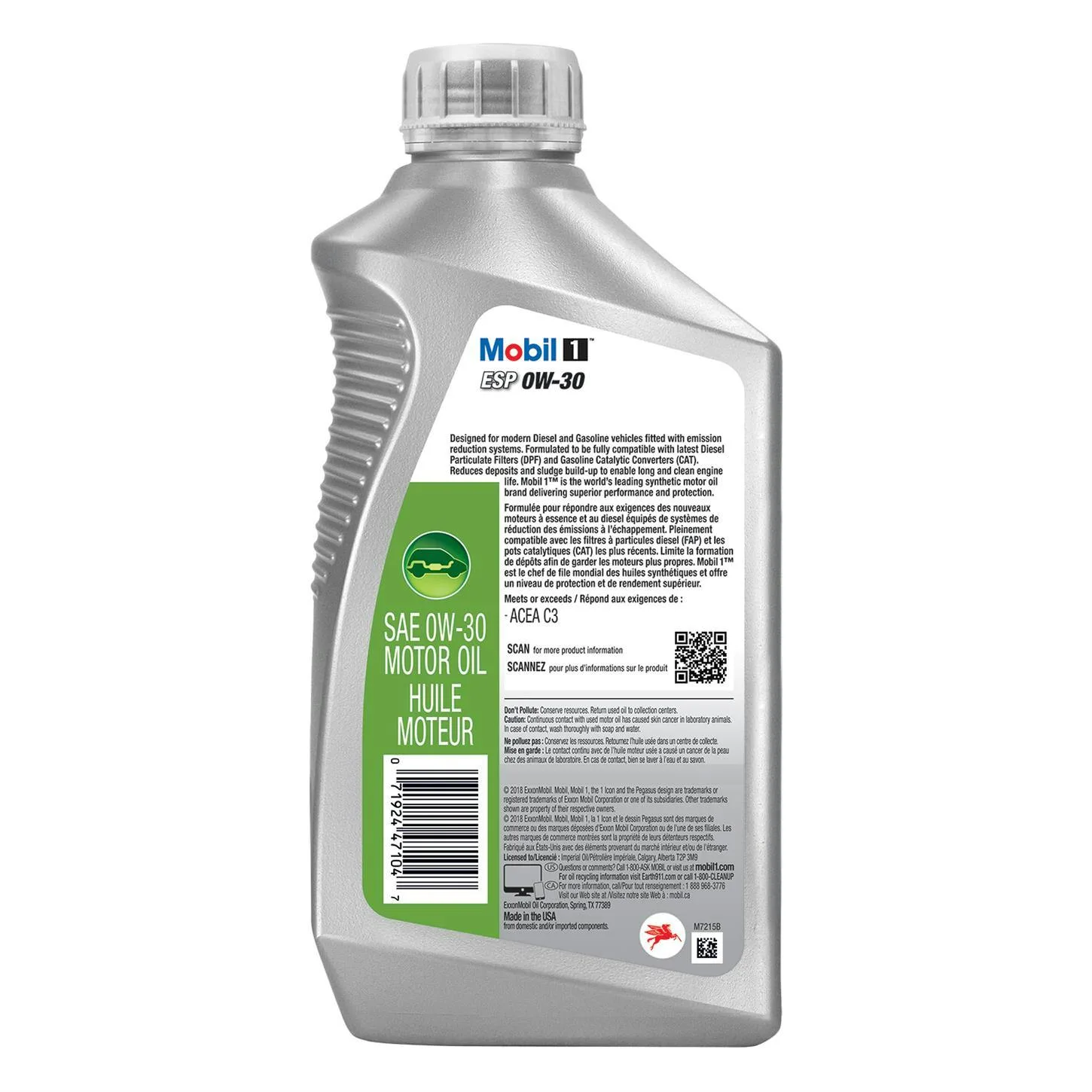 Mobil 1 ESP Formula Full Synthetic Motor Oil 0W-30 image 2