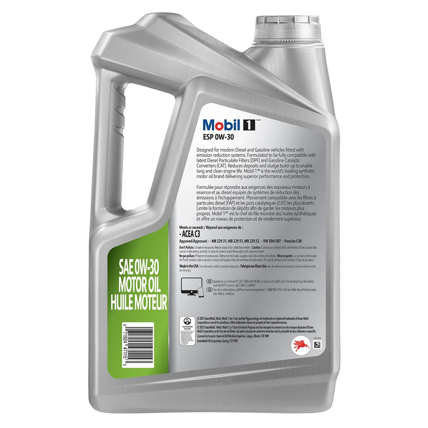 Mobil 1 ESP Formula Full Synthetic Motor Oil 0W-30 image 3