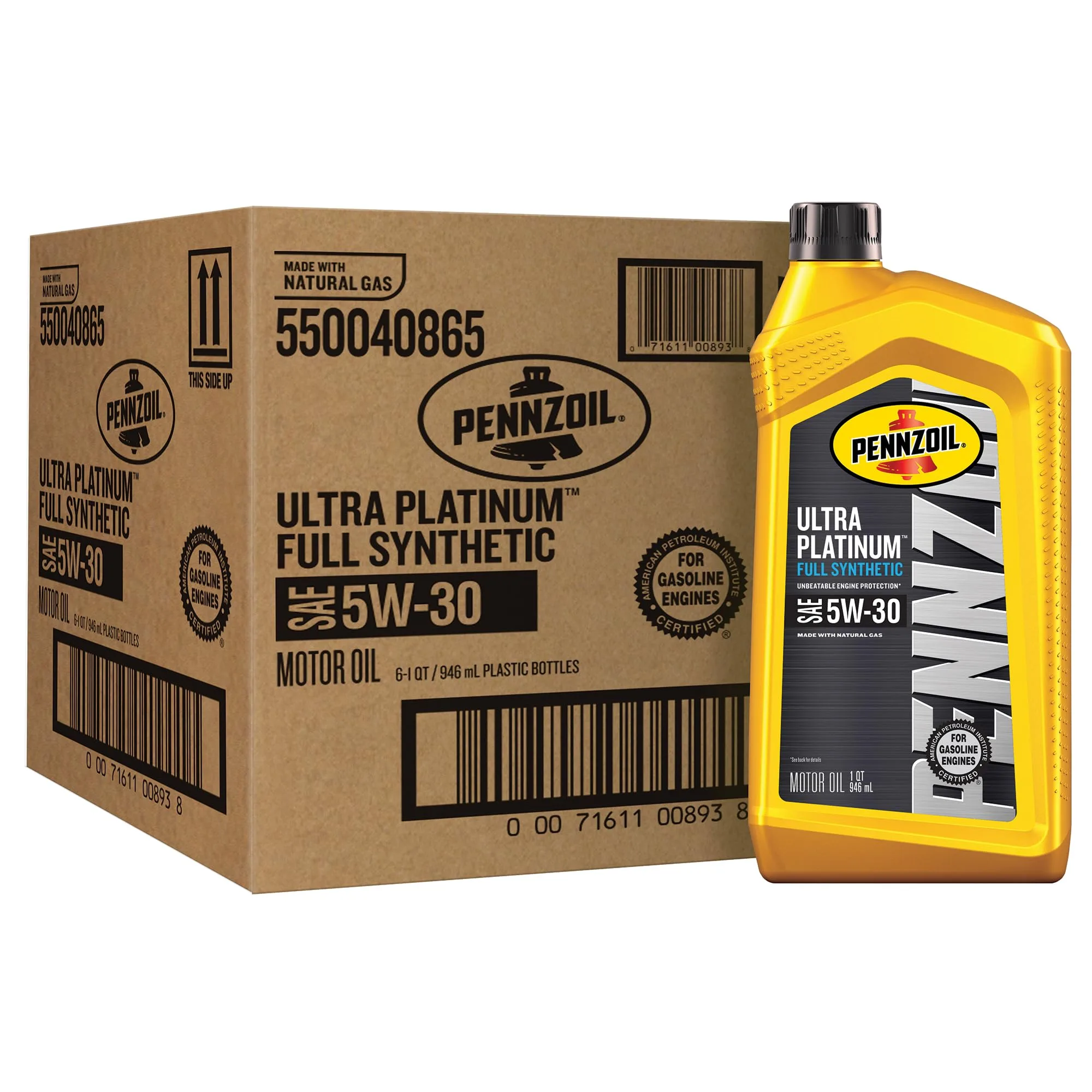 Pennzoil Ultra Platinum Full Synthetic Motor Oil 5W-30 image 2