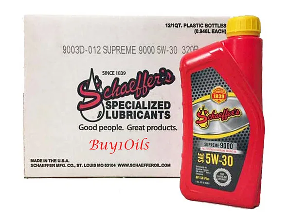 Schaeffer's Supreme 9000 Full Synthetic Motor Oil 5W-30 image 3