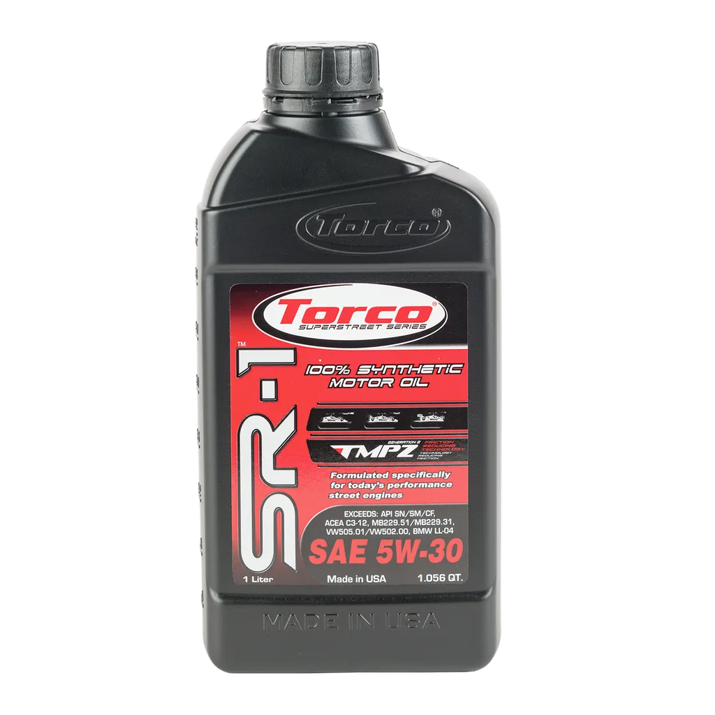 Torco SR-1 Racing Full Synthetic Motor Oil 5W-30